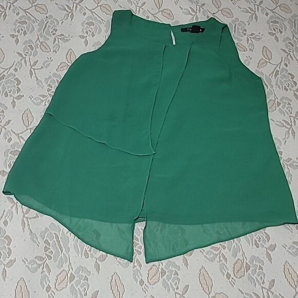 1663 FOREVER 21 Green Top Size Small - Picture 4 of 7